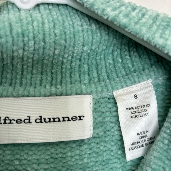 Vintage Alfred dunner 1/4 zip vintage sweater small 124 - Picture 5 of 8